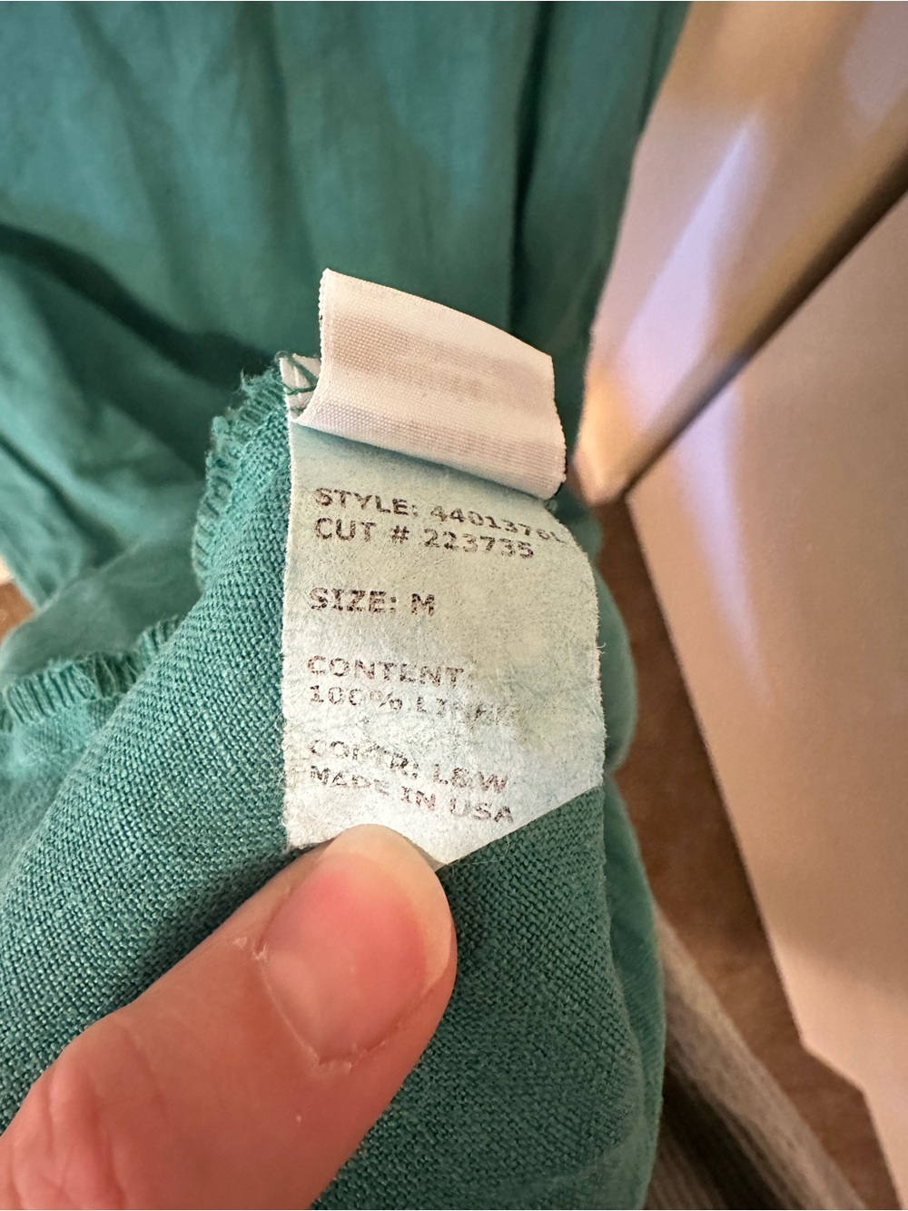 Teal 100% Linen Maxi Dress - Women’s medium - Lagenlook - Camille + Co. - Picture 5 of 12